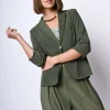 Blazer con maniche crop