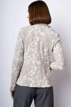 Blazer in jacquard floreale