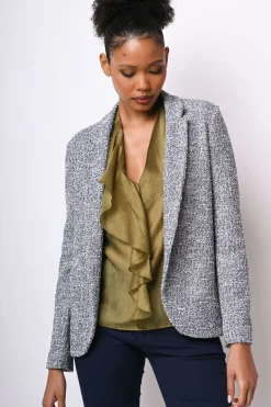 Blazer in maglia bouclé