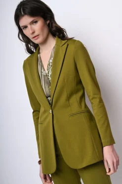 Blazer lungo monopetto