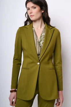 Blazer lungo monopetto