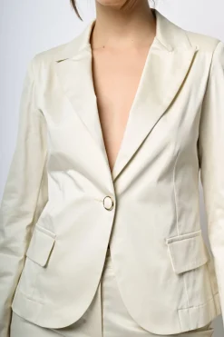 Blazer monopetto in cotone