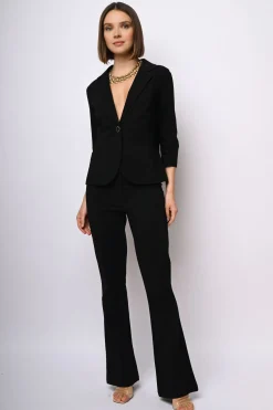Blazer monopetto misto viscosa