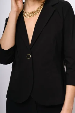 Blazer monopetto misto viscosa