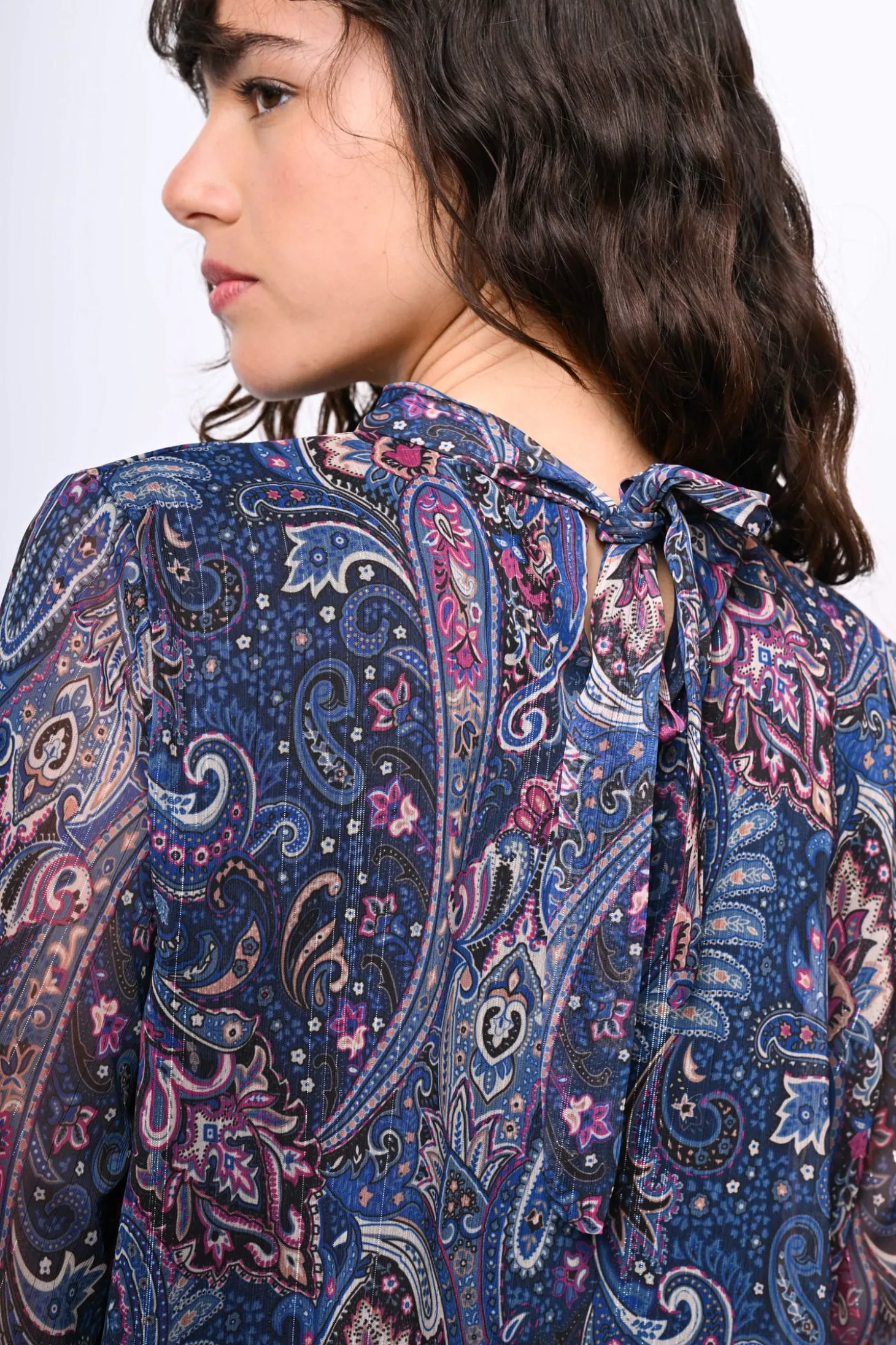 Blusa a stampa paisley