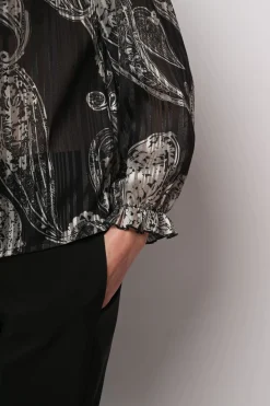 Blusa a stampa paisley