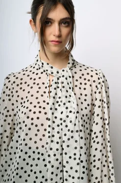 Blusa a stampa pois