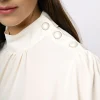 Blusa con bottoni sulla spalla