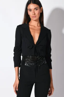 Bolero con manica arricciata