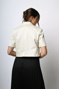 Bolero in raso con laccetti