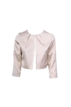 Bolero in raso con pieghe