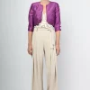 Bolero in shantung con fiocchetti
