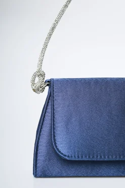 Borsa a mano con manico in strass