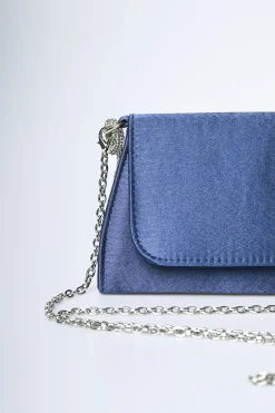 Borsa a mano con manico in strass