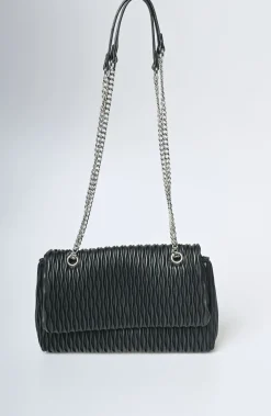 Borsa a spalla goffrata