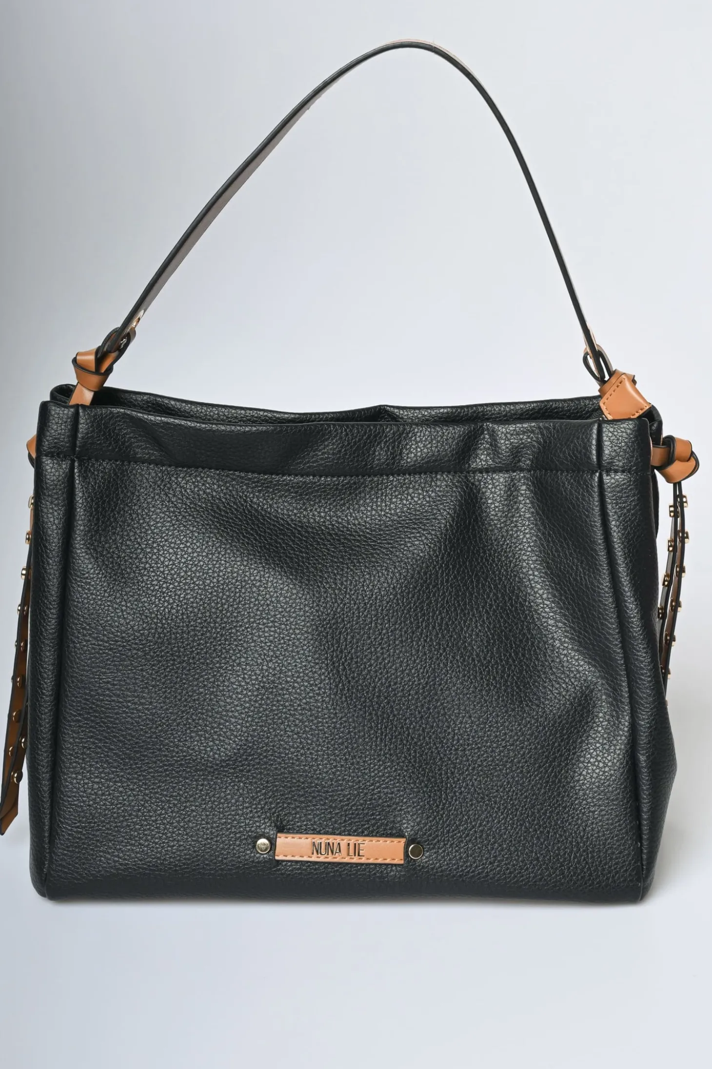 Borsa a spalla manici contrasto