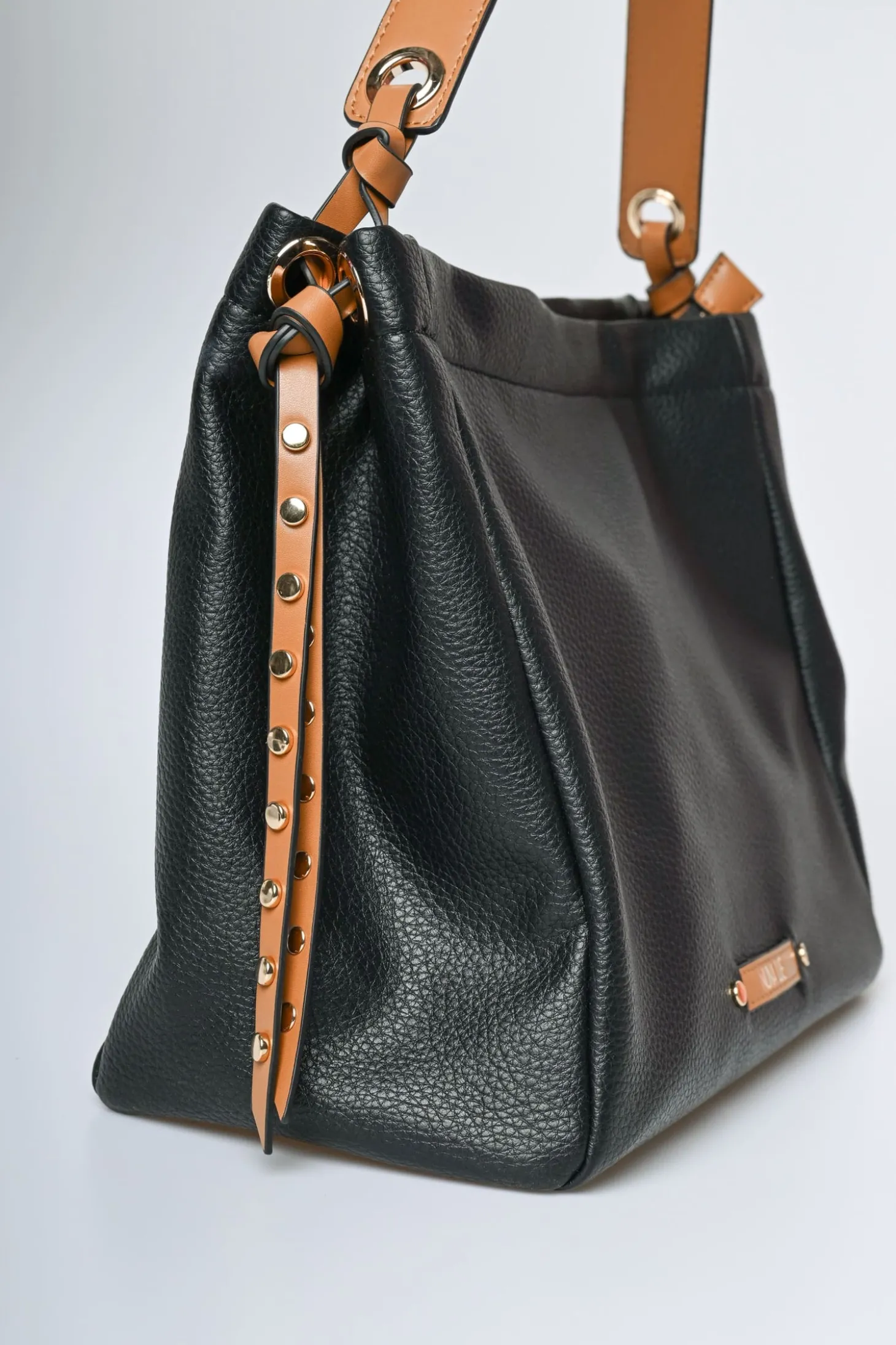 Borsa a spalla manici contrasto