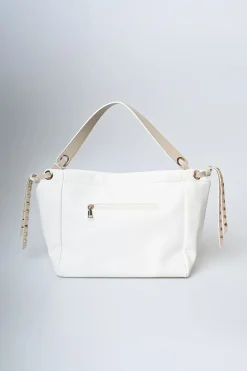 Borsa a spalla manici contrasto