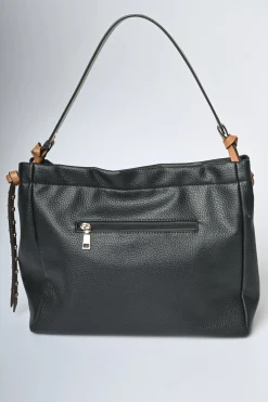 Borsa a spalla manici contrasto