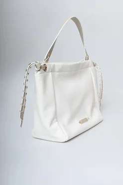 Borsa a spalla manici contrasto