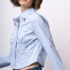 Camicia a bustier con strass