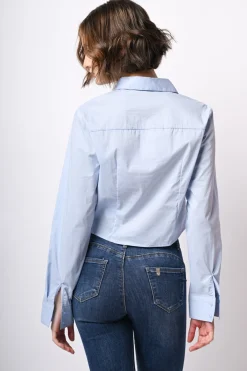 Camicia a bustier con strass