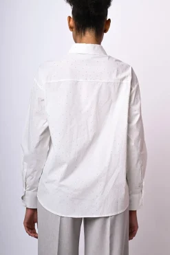 Camicia con mini borchie