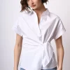 Camicia con nodo laterale