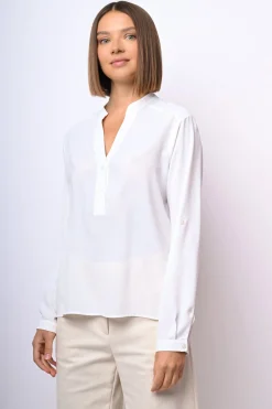 Camicia con scollo alla tunisina