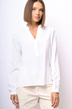 Camicia con scollo alla tunisina