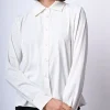 Camicia con strass all-over