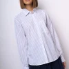 Camicia in cotone gessato