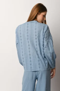 Camicia in pizzo sangallo
