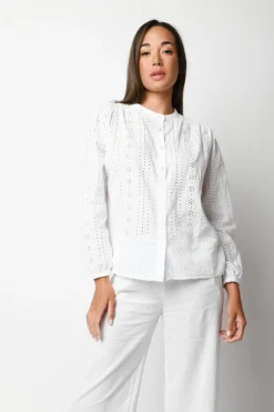 Camicia in pizzo sangallo