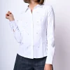 Camicia slim-fit con perle
