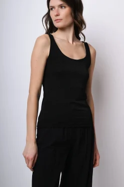 Canotta in maglia lurex