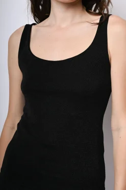 Canotta in maglia lurex