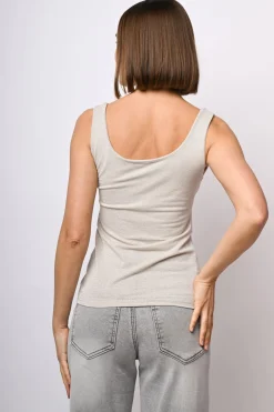 Canotta in maglia lurex
