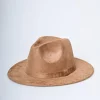Cappello falda scamosciato