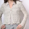 Cardigan in maglia crochet