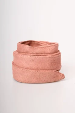 Cintura a fascia in faux suede
