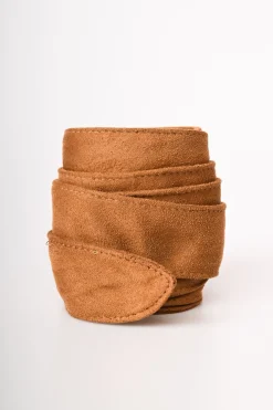 Cintura a fascia in faux suede
