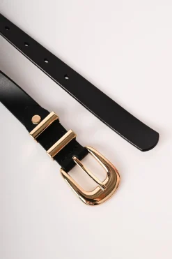 Cintura classica in pelle
