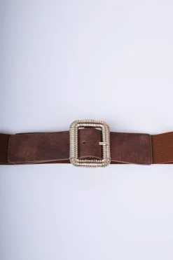 Cintura elastica con fibbia rettangolare