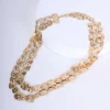 Collana a doppio filo con piastrine