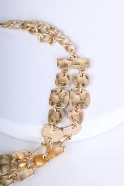 Collana a doppio filo con piastrine