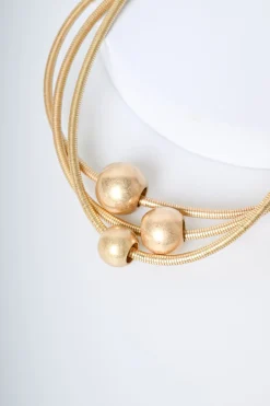 Collana a tre fili con sfere