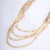 Collana multifili con perline