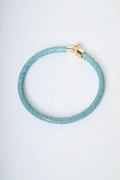 Collana rigida con strass