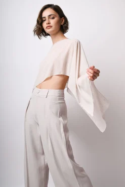 Coprispalle in georgette con strass